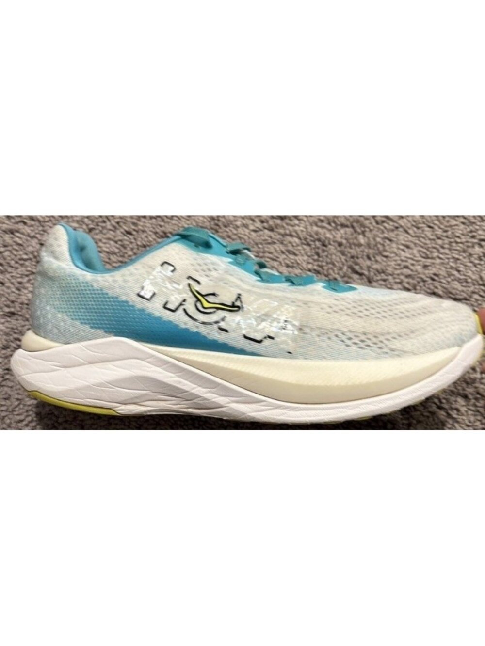 Hoka One One Mach X Men's Running Shoes Electric Aqua Size 11D